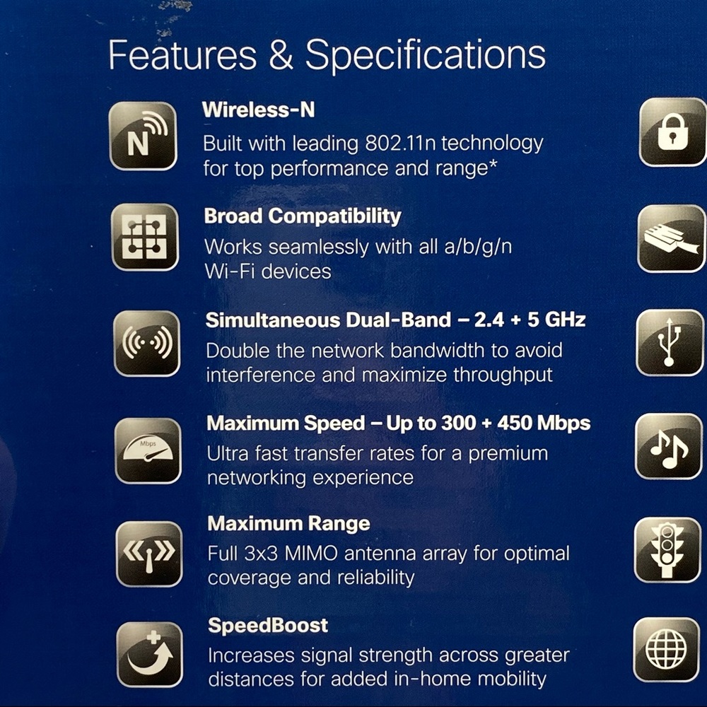 Cisco Linksys E4200 Maximum Performance Dual-Band N Router w/Box, SetUp Disc - Picture 14 of 16